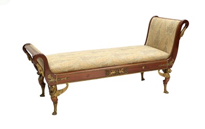 Lot 892 - A Regency-Style Mahogany and Gilt Metal...