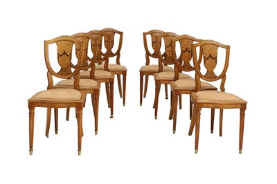 Lot 798 - A Set of Eight Continental Stained Beech and...