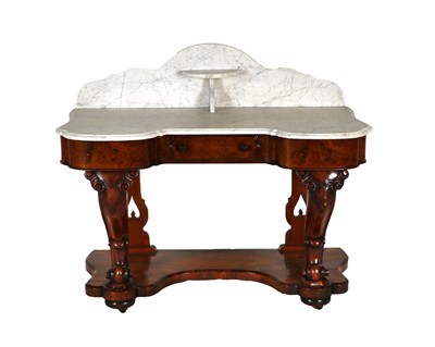 Lot 717 - A Victorian Figured Walnut, Burr Walnut and...