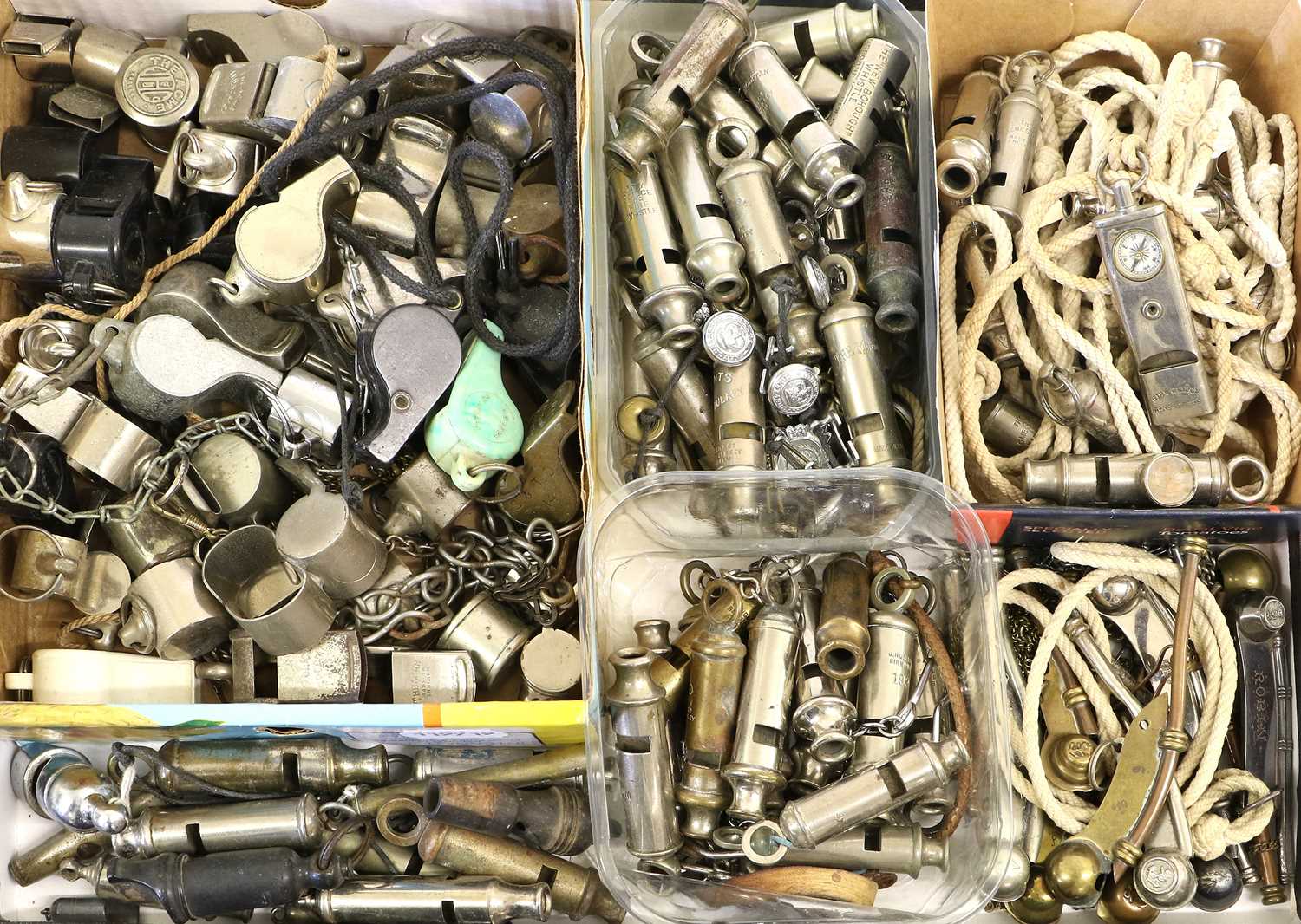 Lot 69 - A Large Collection of 20th Century Whistles,...