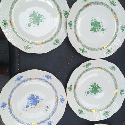 Lot 229 - A Herend Porcelain Part Dinner Service,...