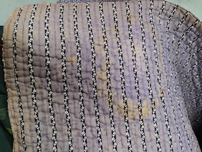 Lot 2192 - 19th Century Purple and Black Reversible...