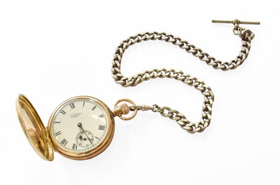 Lot 181 - A 9-carat gold full Hunter Pocket watch,...