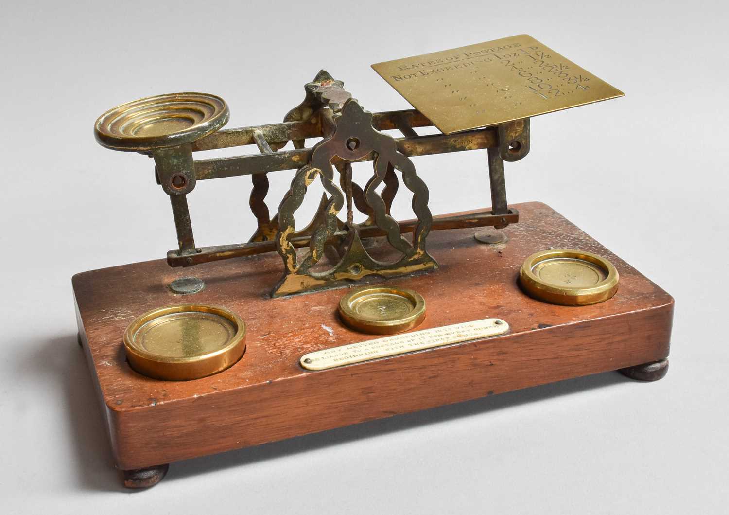 Lot 320 - Set of Brass Letter Scales