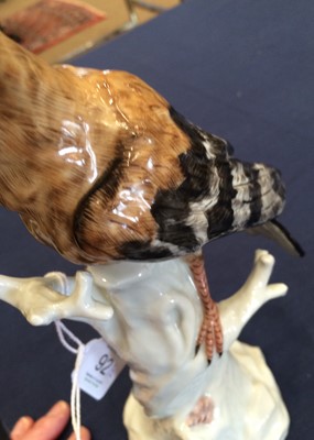 Lot 92 - A Vienna Porcelain Model of a Hoopoe, late...