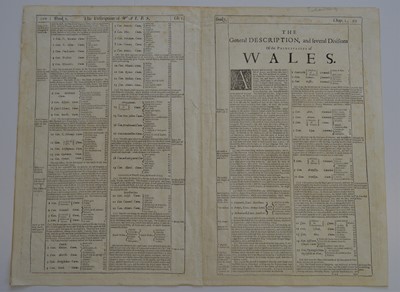 Lot 65 - Speed (John) North Wales. Chiswell and Basset,...