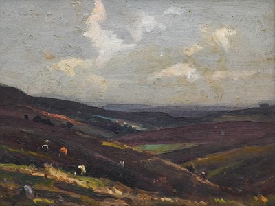 Lot 1093 - Ernest Higgins Rigg (1868-1947) Sunlight over...