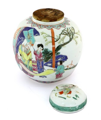 Lot 111 - A Chinese Porcelain Ginger Jar and Cover, 19th...