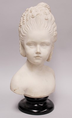 Lot 286 - A Reproduction Marble Bust of a Classical Girl