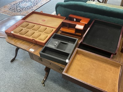 Lot 381 - A Quantity of Leather and Faux Leather Desktop...