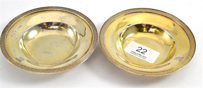 Lot 22 - A pair of George III silver gilt butter dishes, John Emes, London 1802