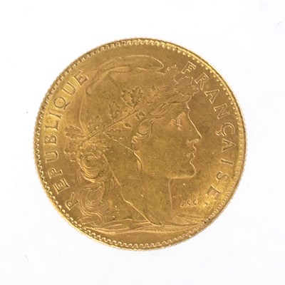 Lot 322 - France, 10 Francs 1911, (.900 gold, 18.8mm,...