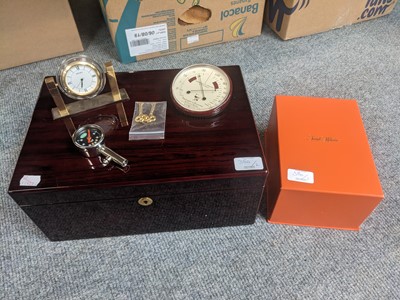 Lot 350 - An Adorini Humidor, with keys, Two...