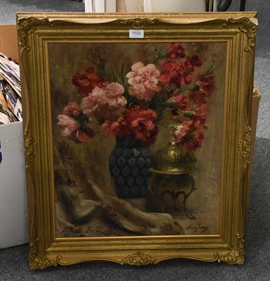 Lot 1102 - Claude Jung (19th/20th Century) Still life of...