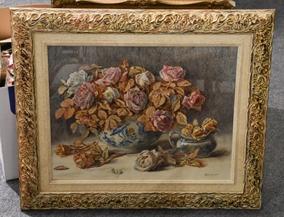 Lot 1102 - Claude Jung (19th/20th Century) Still life of...