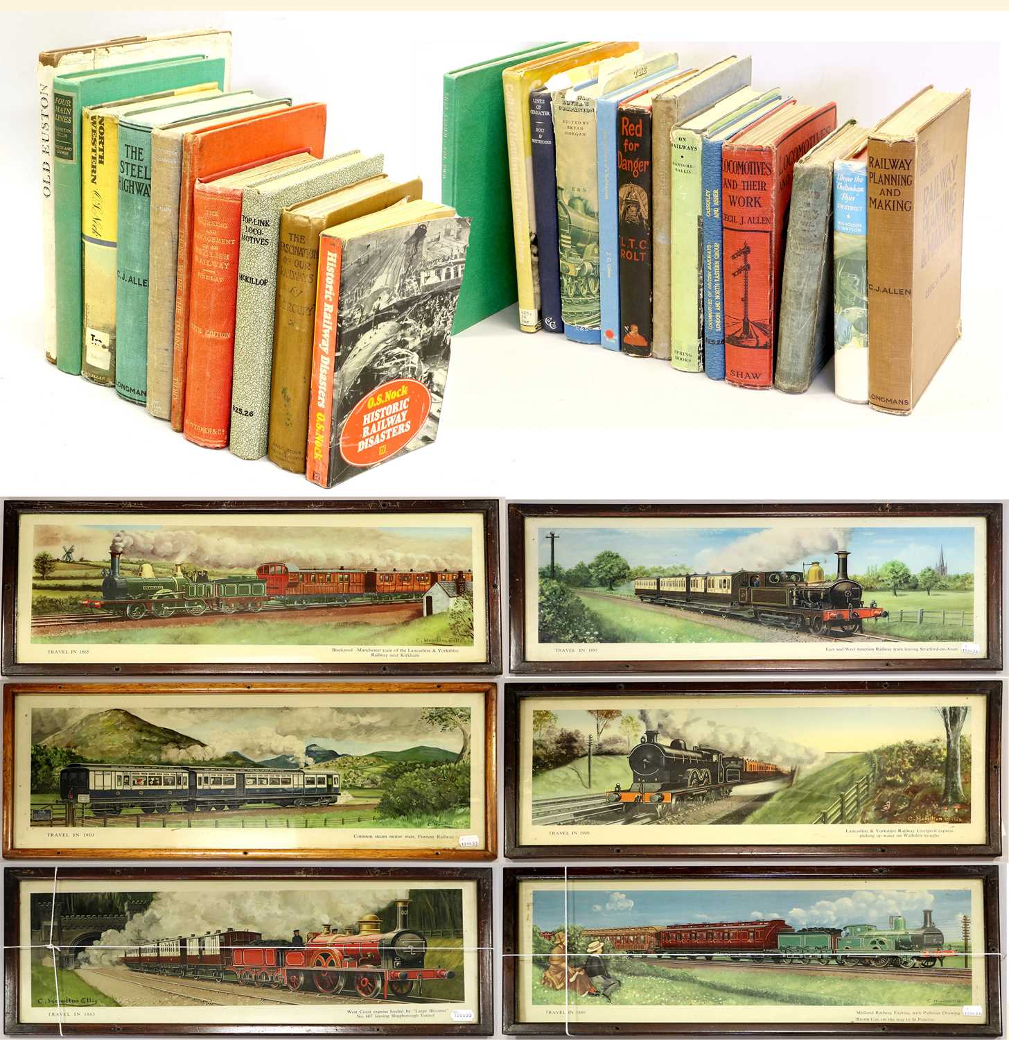 Lot 621 - Railway Carriage Prints 'Travel In Series'