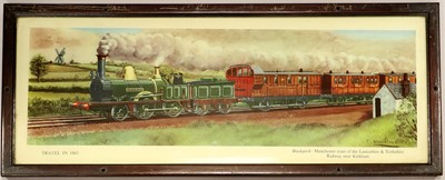 Lot 621 - Railway Carriage Prints 'Travel In Series'