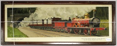 Lot 621 - Railway Carriage Prints 'Travel In Series'