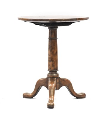 Lot 678 - A George III Solid Yewwood Tripod Table, late...