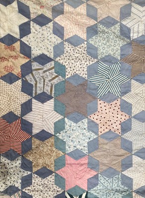 Lot 2132 - An Early 20th Century Patchwork Cotton Bed...