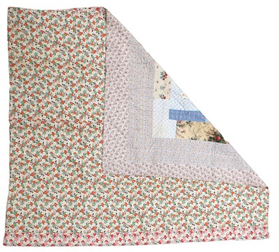 Lot 2122 - Circa 1930s Patchwork Quilt, comprising frames...