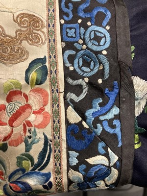 Lot 2172 - Early 20th Century Chinese Navy Blue Silk Robe,...