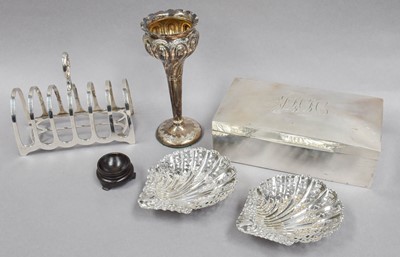 Lot 59 - A Collection of Assorted Silver, comprising a...