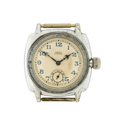 Lot 2235 - Rolex: A Chrome Plated Oyster Wristwatch,...