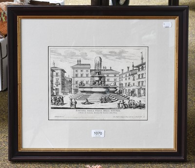 Lot 1070 - After Giovanni Battista Falda (1643-1678),...