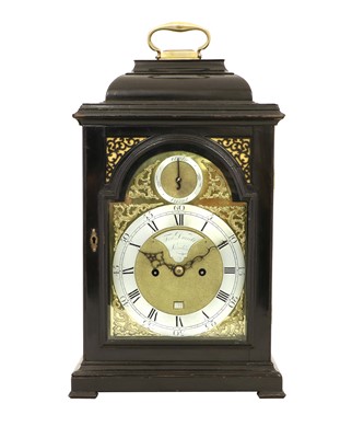 Lot 181 - An Ebonised Striking Table Clock, signed Fras...