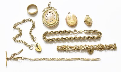 Lot 204A - A Quantity of Jewellery, including a 9 carat...