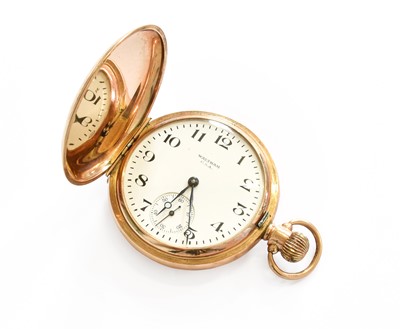 Lot 115 - A 9 Carat Gold Hunter Cased Pocket Watch by...