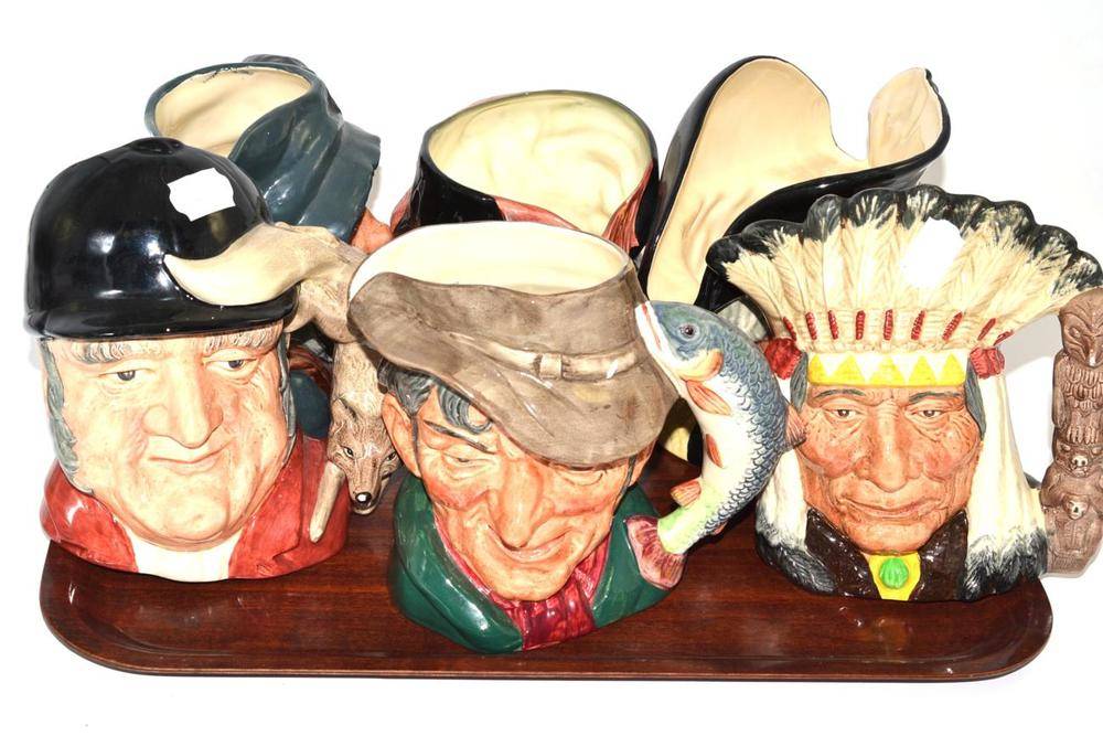 Lot 53 - George Washington and five other Toby jugs