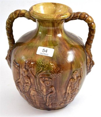 Lot 54 - A 19th century pottery vase after the Portland vase