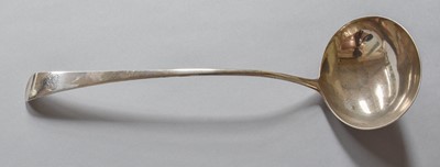 Lot 95 - A George III Silver Soup-Ladle, by Christopher...