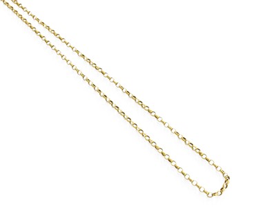 Lot 20 - A 9 Carat Gold Trace Link Chain, length 59cm