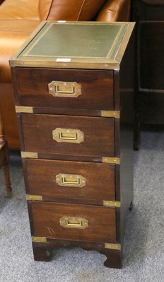 Lot 1134 - A Reproduction Mahogany, Brass-Bound and...