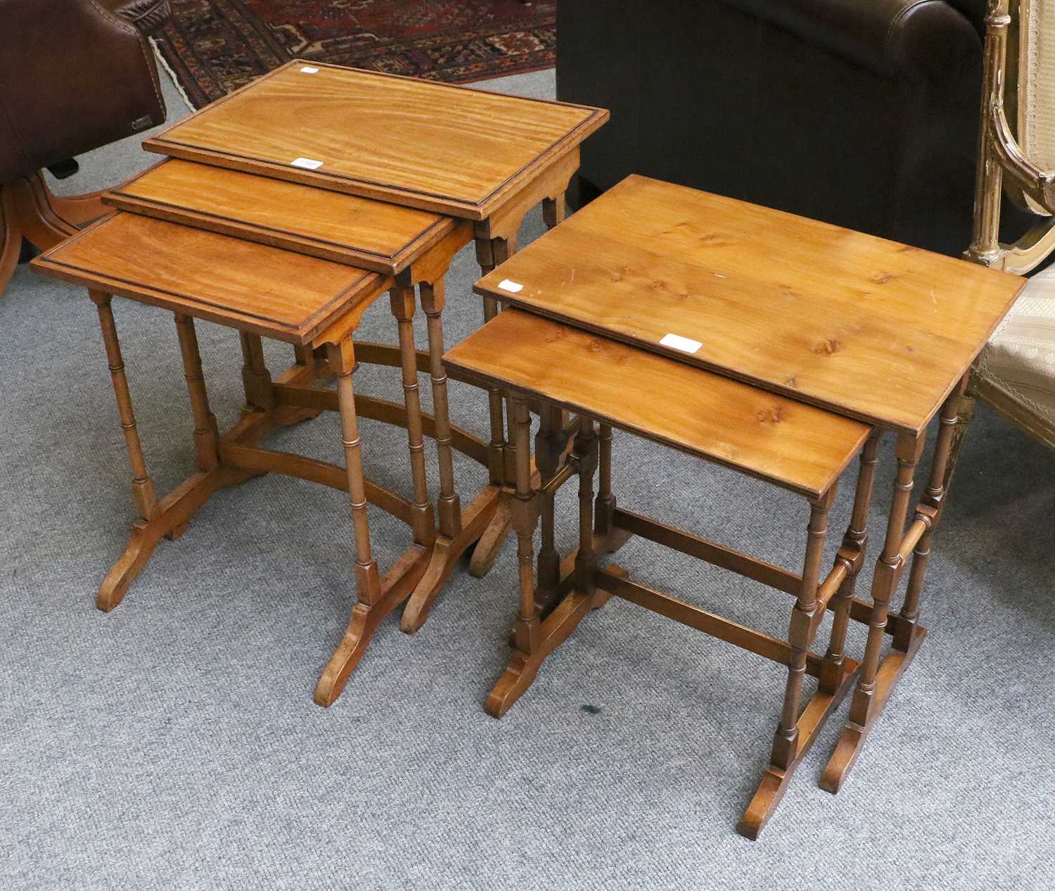 Lot 1168 A Reproduction Nest of Three Tables, the