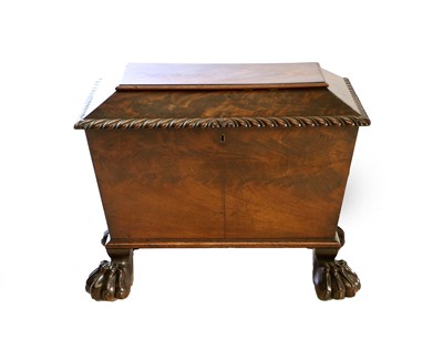 Lot 737 - A Regency Mahogany Sarcophagus Cellaret, the...