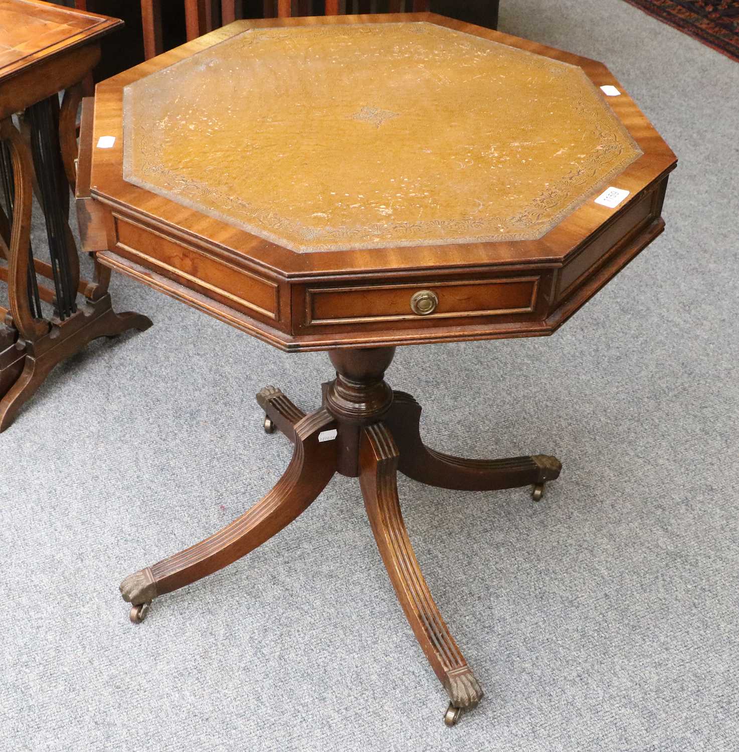 Lot 1159 A Leather Top Table