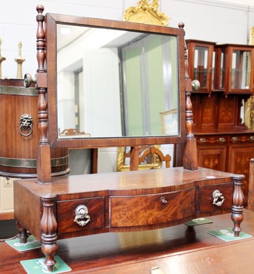 Lot 1175 - A William IV Mahogany Dressing Table Mirror,...