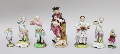 Lot 163 - A Collection of Meissen figures, including...