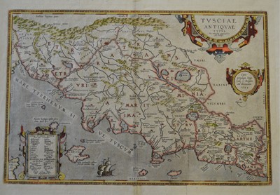 Lot 57 - Italy and France Ortelius (Abraham) Tusciae...