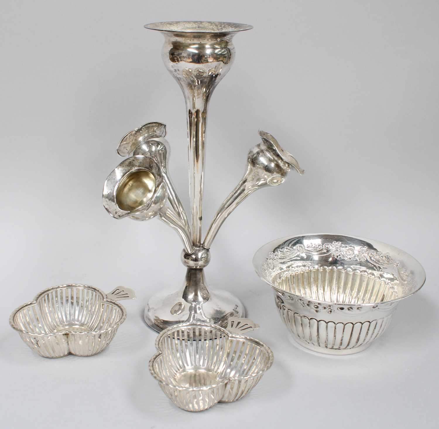 Lot 61 - A Collection of Assorted Silver, comprising a...