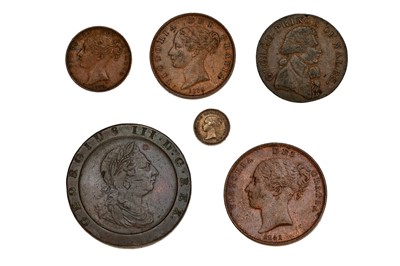 Lot 53 - Assortment of British Copper Coins, 6 in total...