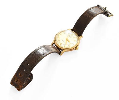 Lot 105 - A 9 Carat Gold Rotary Automatic Wristwatch