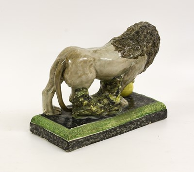Lot 51 - ^ A Pearlware Model of the Medici Lion, circa...