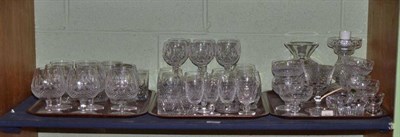 Lot 87 - Assorted cut glass jars