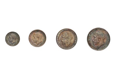 Lot 104 - George V, Maundy Set 1916, 4 coins comprising...