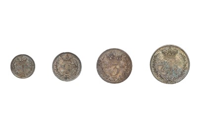 Lot 96 - George IV, Maundy Set 1828, 4 coins comprising...